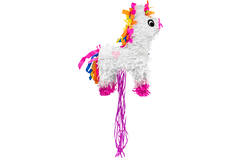 Pull Pinata Unicorn Paper / Plastic 34.9 x 47.6 x 16.5 cm