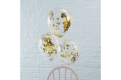Balloons - Confetti - Gold