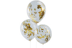 Balloons - Confetti - Gold