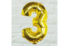 Balloons - Gold Foil Number