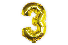 Balloons - Gold Foil Number