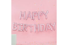 Balloon Garland Pastel Party DIY Happy Birthday Pink Foil 14 Parts Height 40.6 cm