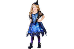Child Costume Dark Night Witch Age 8 - 10 Years
