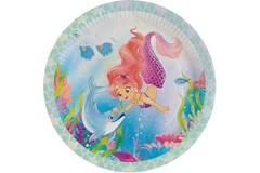 8 Plates Magical Ocean Round Paper 23 cm