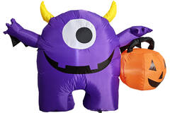 Inflatable Monster with Pumpkin with Light Effect 160 x 70 x 118 cm