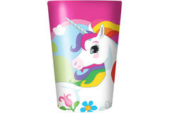 4 Cups Unicorn Plastic Reusable 430 ml