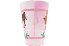 4 Cups Beautiful Horses Plastic Reusable 430 ml