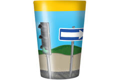 4 Cups Construction Party Plastic Reusable 430 ml