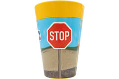 4 Cups Construction Party Plastic Reusable 430 ml
