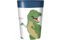 4 Cups Happy Dinosaur Plastic Reusable 430 ml