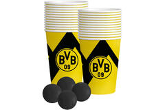 Drinking Game Beer Pong Set BVB Dortmund 28 Pieces