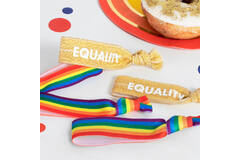 5 Wrist Bands Over The Rainbow Fabric