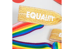 5 Wrist Bands Over The Rainbow Fabric