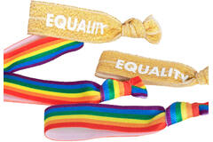 5 Wrist Bands Over The Rainbow Fabric