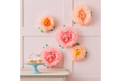 Tissue Paper Flower Pom Poms