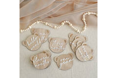 Milestone Signs - Wooden Teddy Shape