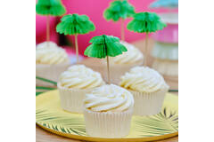 Cupcake Toppers - Honeycomb Palm Trees