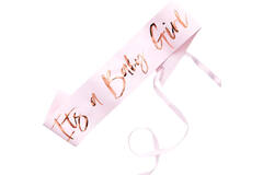Sash Twinkle Twinkle It's A Baby Girl Paper / Foil 75 x 10 c