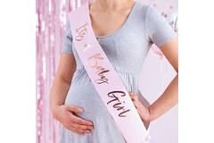 Sash Twinkle Twinkle It's A Baby Girl Paper / Foil 75 x 10 c
