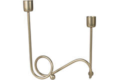 Metal Swirl Dinner Candle Holder
