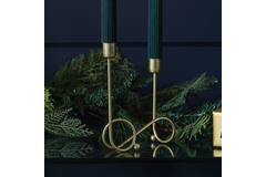 Metal Swirl Dinner Candle Holder