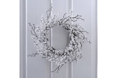 Wreath - White Berries With Twig