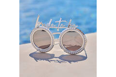 Sunglasses - The Bride - Silver with Pearls