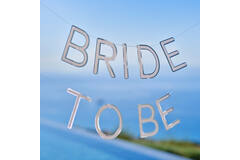 Bunting - Bride to Be Rings - Silver Foiled